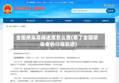 全国感染高峰进度怎么查(看了全国感染者的行程轨迹)