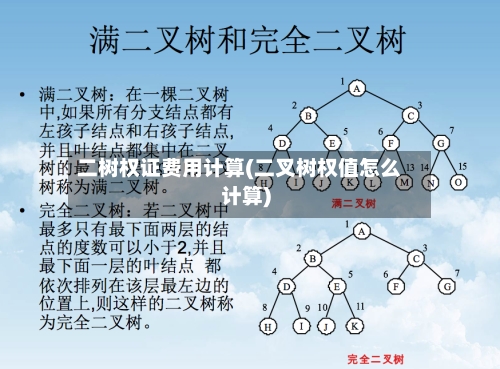 二树权证费用计算(二叉树权值怎么计算)