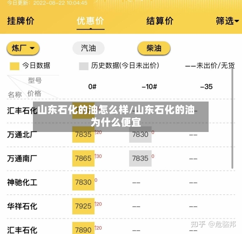 山东石化的油怎么样/山东石化的油为什么便宜-第2张图片
