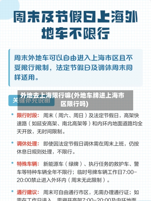 外地去上海限行嘛(外地车牌进上海市区限行吗)-第2张图片