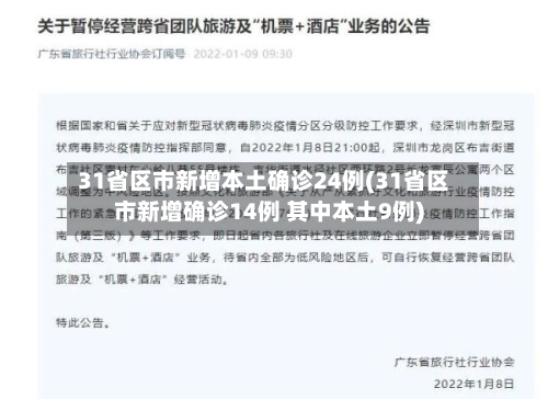 31省区市新增本土确诊24例(31省区市新增确诊14例 其中本土9例)