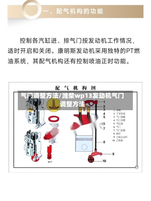 气门调整方法/潍柴wp13发动机气门调整方法