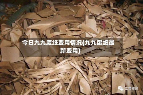 今日九九废纸费用情况(九九废纸最新费用)-第3张图片