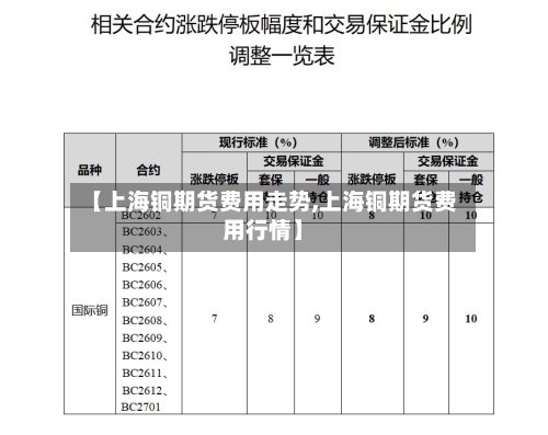 【上海铜期货费用走势,上海铜期货费用行情】-第2张图片