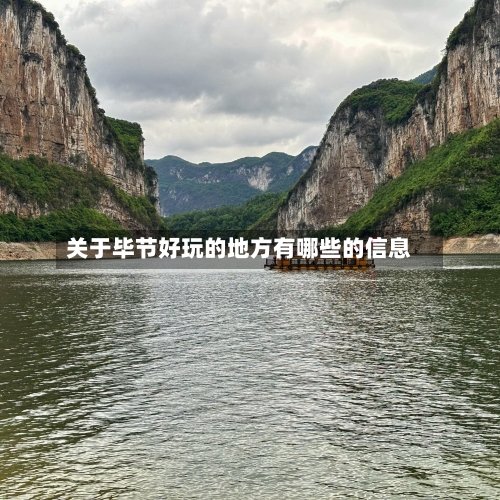 关于毕节好玩的地方有哪些的信息-第3张图片
