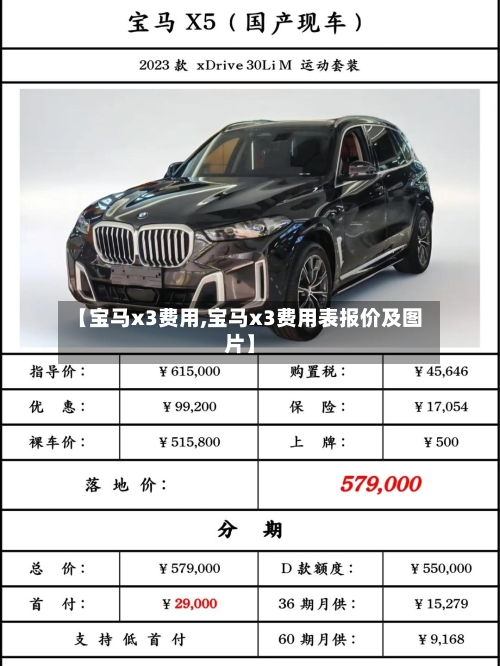 【宝马x3费用,宝马x3费用表报价及图片】-第3张图片